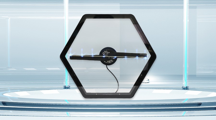 32cm Polygonal Shaped Cover For 3D Hologram Fan 32cm Polygonal Shaped Cover For 3D Hologram Fan