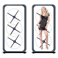 Video Wall Human Size 3D Holographic LED Fan Display